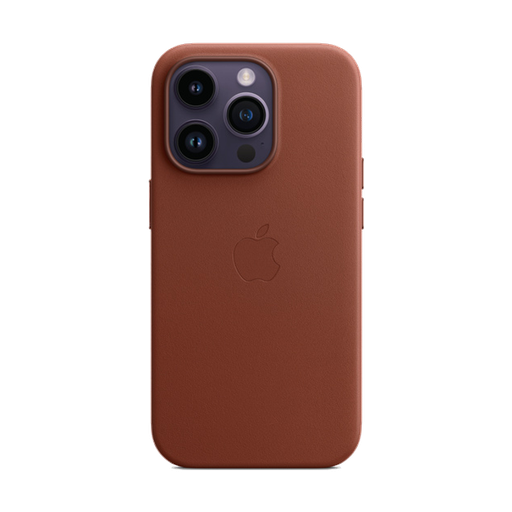 [MPPK3] Apple Leather with Magsafe for iPhone 14 Pro (Umber)