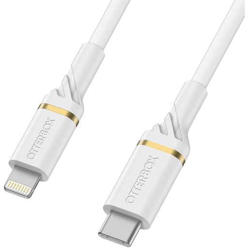 [78-52646] Otterbox Lightning to USB-C Standard Cable 2m (White)