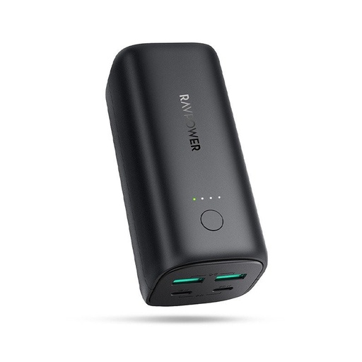 [RP-PB208/50W] RAVPower 4-Ports Power Bank 20000mAh PD 50W (Black)