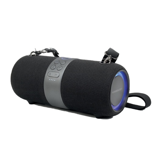 [PWCYPSPK-BK] Powerology Cypher Portable Stereo Speaker (Black)