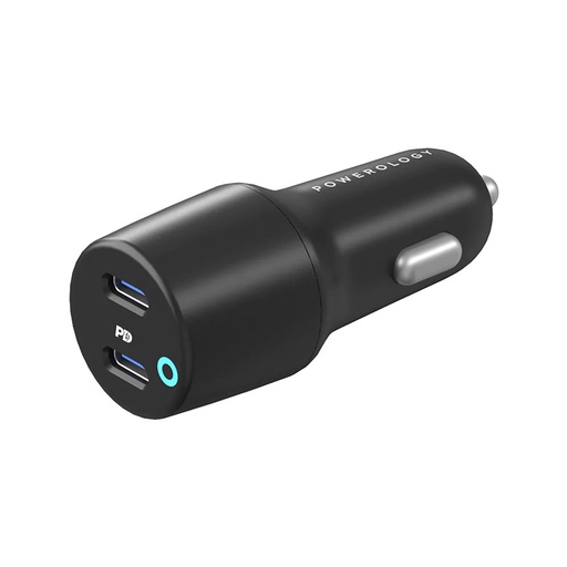 [PCCSR006] Powerology 55W Ultra-Quick Car Charger Dual USB-C Output