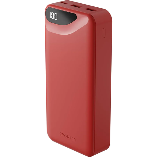 [CY4347PBCHE] Cygnett ChargeUp Boost Gen3 20000mAh Power Bank (Red)