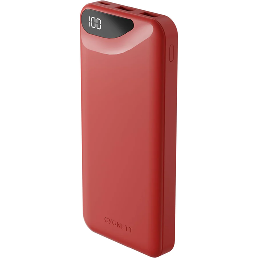 [CY4343PBCHE] Cygnett ChargeUp Boost Gen3 10000mAh Power Bank (Red)
