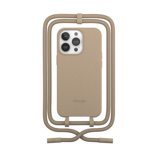 [cha154] Woodcessories Change Case iPhone 14 Pro (Taupe)