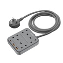 Momax OnePlug PD20W 2A1C 4-Outlet USB Power Strip (Grey)