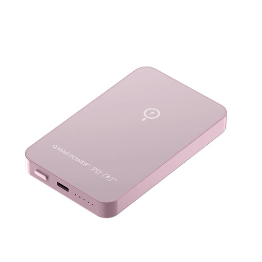 [IP106P] Momax Q.MAG Power 6 Magnetic Wireless Battery 5000mAh (Pink)