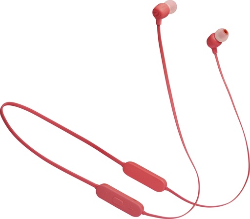 [JBLT125BTCOR] JBL T125BT Wireless In-ear Pure Bass Headphones (Coral)