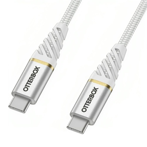 [78-52681] Otterbox USB-C to USB-C Premium Cable 2m (White)