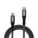 Eltoro Kevlar Black Nylon Cable USB-C TO Lightning 1.5m (Gray)