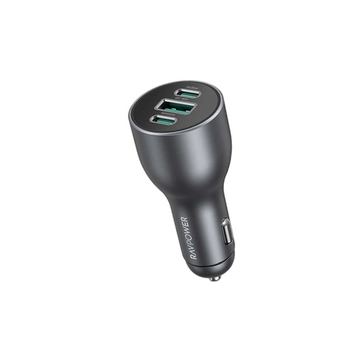[RP-VC1011] RAVPower 3-Port Car Charger 100w (Gray)