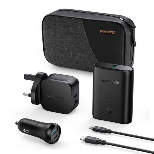 [RP-PB200] RAVPower 5-Pack Portable Charger Combo (Black)