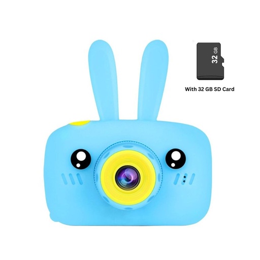 [X9SB] myCam Kids camera with Soft Silicon Shell 12MP - HD 1920*1080P (Blue)