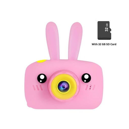 [X9SP] myCam Kids camera with Soft Silicon Shell 12MP - HD 1920*1080P (Pink)