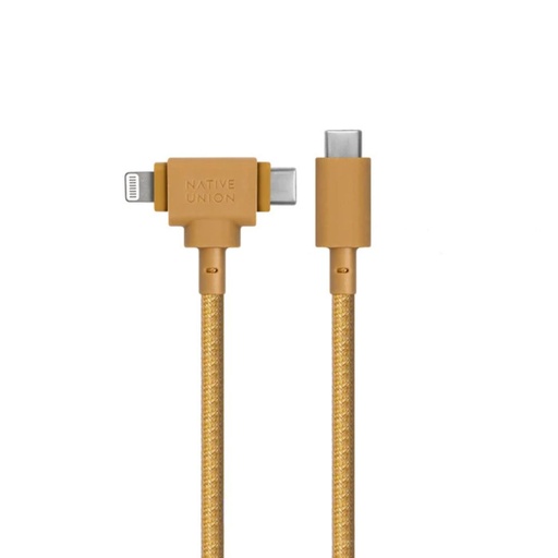 [BELT-CCL-KFT-NP] Native Union Belt Cable Type C-C-Lightning Duo 1.5m (Kraft)