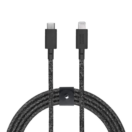 [BELT-CL-CS-BK-3-NP] Native Union Belt Cable XL USB-C to Lightning 3m (Cosmos Black)