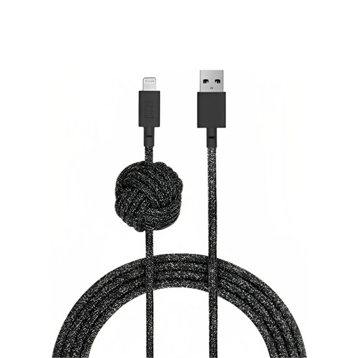 [NCABLE-L-CS-BLK-NP] Native Union Night Cable USB-A to Lightning 3m (Cosmos Black)