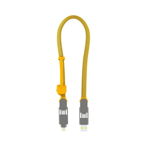 [XLS03R] Rolling Square inCharge XL 6-in-1 Cable 0.3m (Yellow)