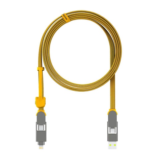 [XLM03R] Rolling Square inCharge XL 6-in-1 Cable 2m (Yellow)