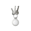 Nomad Airtag Rugged Keychain (White)