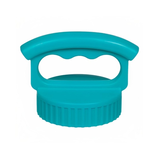 [A45003AQ0] Fifty Fifty Wide Mouth Three Finger Easy Grip Handle Lid (Aqua)