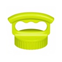 Fifty Fifty Wide Mouth Three Finger Easy Grip Handle Lid (Lime Green)