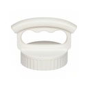 Fifty Fifty Wide Mouth Three Finger Easy Grip Handle Lid (Winter White)
