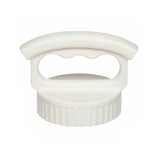 [A45003WH0] Fifty Fifty Wide Mouth Three Finger Easy Grip Handle Lid (Winter White)