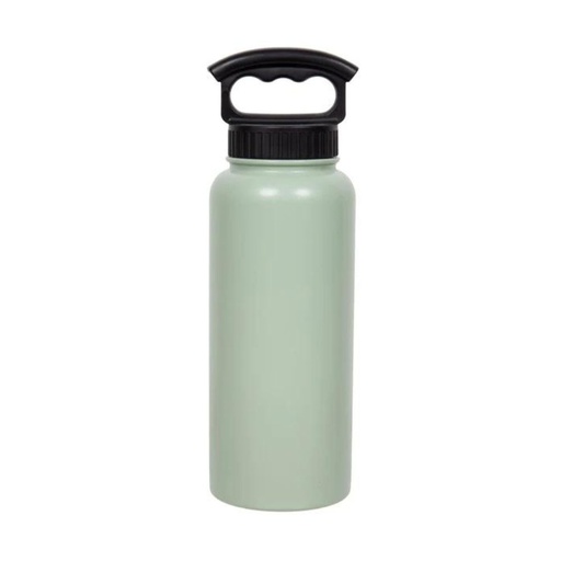 [V34000031] Fifty Fifty Vacuum Insulated Bottle 3 Finger Lid 1L (Sage)