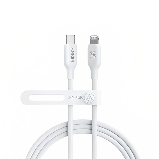 [A80B2H21] Anker 542 USB-C to Lightning Cable (Bio-Based) (1.8m/6ft) (White)