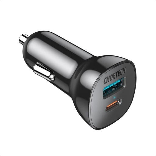 [TC0005] Choetech PD 20W Dual-Port Car Charger QC 3.0