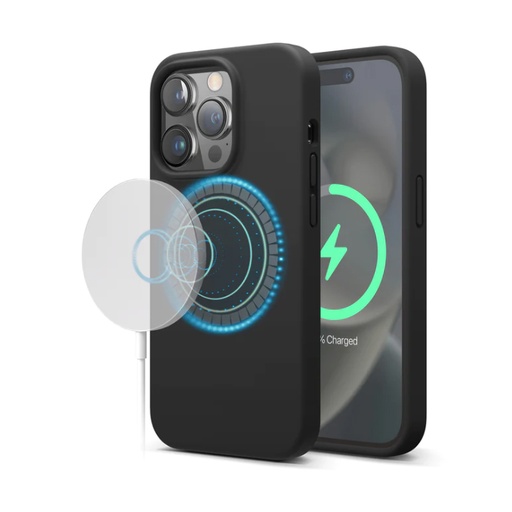 [ES14MSSC67PRO-BK] Elago Silicone Magsafe Case iPhone 14 Pro Max (Black)