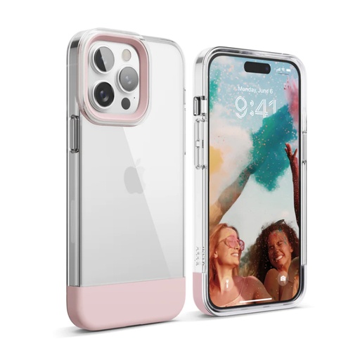 [ES14GL67PRO-TRLPK] Elago Glide Case iPhone 14 Pro Max (Clear/Lovely Pink)