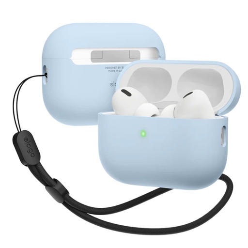 [EAPP2RH-BA+ROSTR-LBL] Elago Liquid Hybrid Hang Case Airpods Pro 2 (Light Blue)