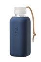 Squireme Y1 Glass Bottle with Silicone Sleeve 600ml (Navy)