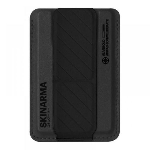 [SK-KADO-BLKBLK] SkinArma Mag-Charge Card Holder With Grip Stand (Black)