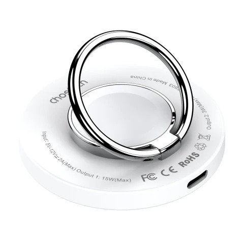 [T603] Choetech 2-in-1 Magnetic Wireless Charger 15W with Ring Holder