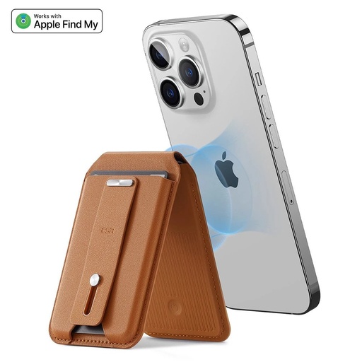 [2K6090201] ESR HaloLock Geo Wallet Grip Stand (Caramel Brown)