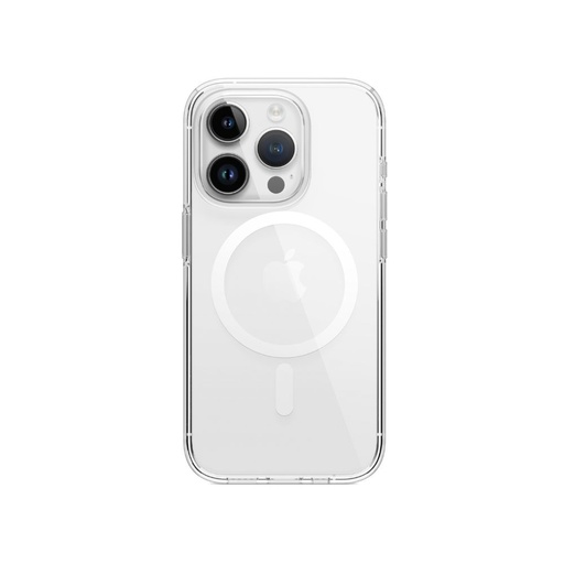 [ES15MSHB61PRO-TRWH] Elago Hybrid Magsafe Case iPhone 15 Pro (Clear/White)