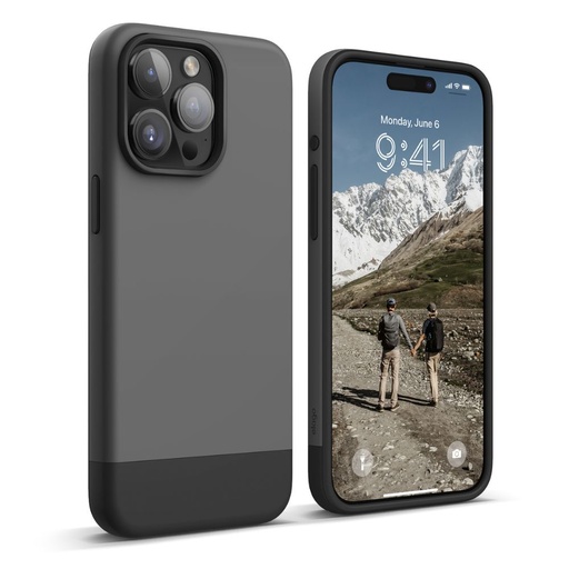 [ES15MSGL67PRO-DGYBK] Elago Glide Case iPhone 15 Pro Max (Dark Grey/Black)