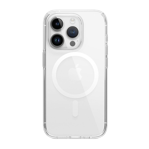 [ES15MSHB67PRO-TRWH] Elago Hybrid Magsafe Case iPhone 15 Pro Max (Clear/White)