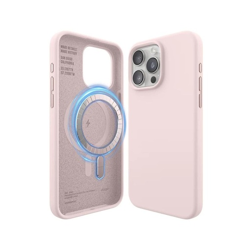 [ES15MSSC67PRO-LPK] Elago Silicone Magsafe Case iPhone 15 Pro Max (Lovely Pink)