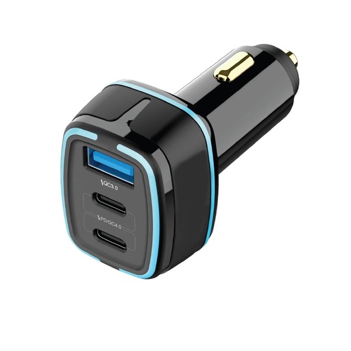 [PD-C2PD-BK] Porodo 105W Dual PD Multi-Port Super-Fast Car Charger