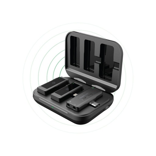 [PWMIC2BK] Powerology Wireless Lavalier Microphone - Duo