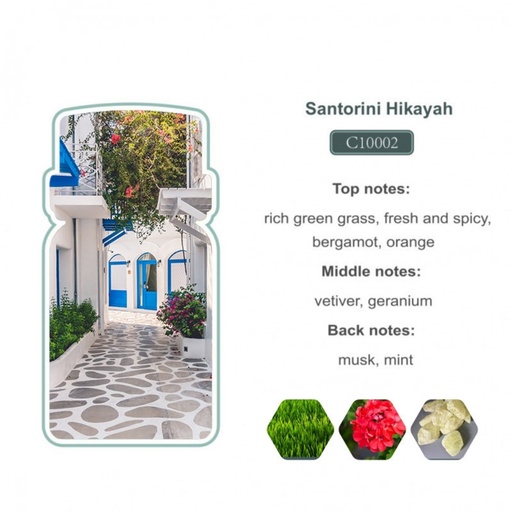 [S10002] Hikayah Perfume Oil 100ml (Santorini)