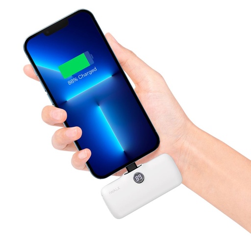 [DBL5000PC-002A] iWalk Linkme Pro Fast Charge Pocket Battery USB-C 4800 mAh (White)