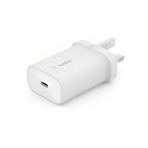 [BL-AC-USBC-A004-25W-WHT] Belkin PD 25W PPS USB-C Wall Charger (White)