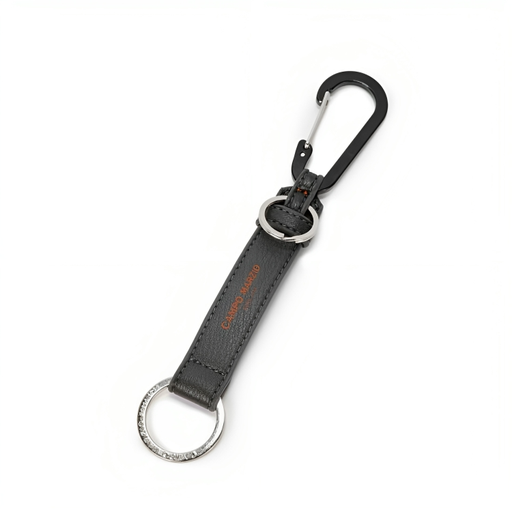 [MET013005053] Campo Marzio Keychain with hook (Anthracite)