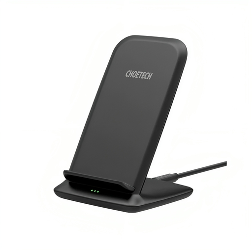 [T555-F-101ABBK] Choetech 15W Wireless Charger Stand (Black)