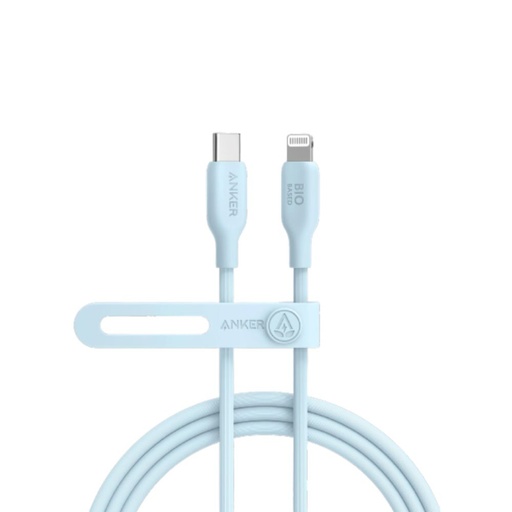 [A80B2H31]  Anker 542 USB-C to Lightning Cable (Bio-Based) (1.8m/6ft) (Blue)
