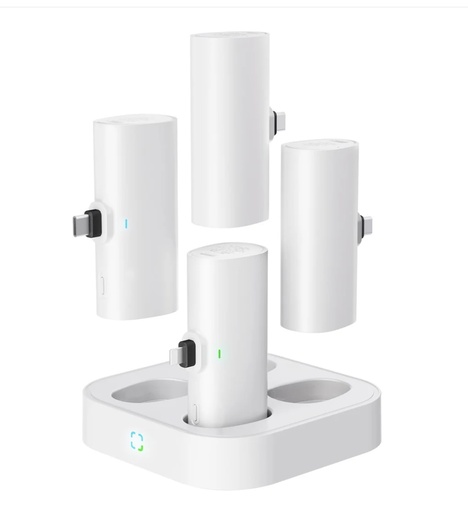 [LPE006-W] iWalk 4in1 Linkme Pro Fast Charge Pocket Battery 3 USB-C /One Lightning 4800 mAh(White)